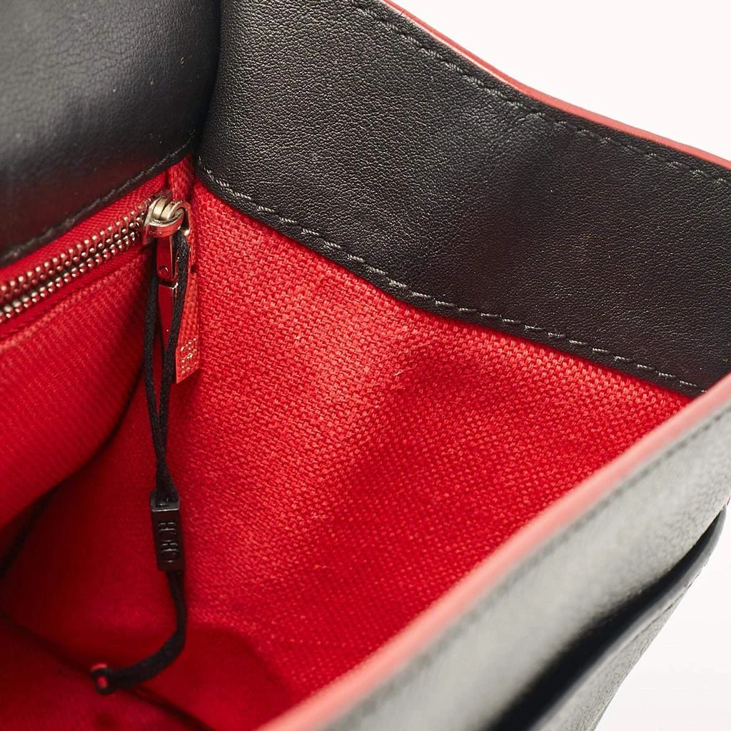 CH Carolina Herrera CH Carolina Herrera Black Embossed Leather Top Handle Bag 13