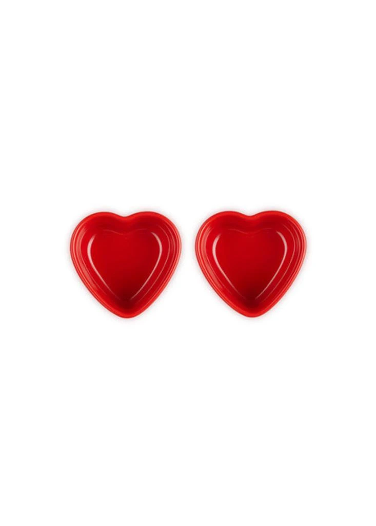 Le Creuset Stoneware set of two heart ramekins 5