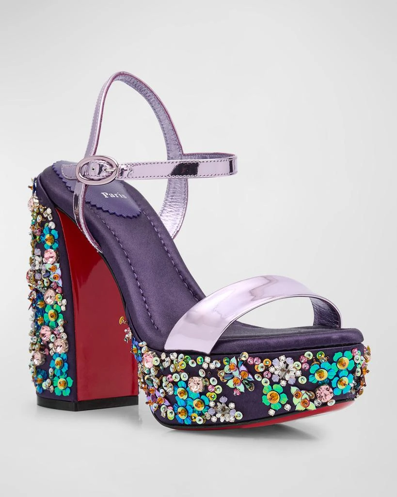 Christian Louboutin Movida Jane Beaded Red Sole Platform  display picture 1