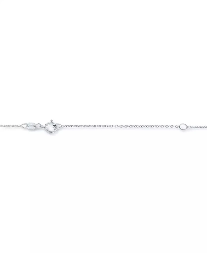 Macy's Diamond Accent Airplane Pendant Necklace in Sterling Silver, 16" + 2" extender 6