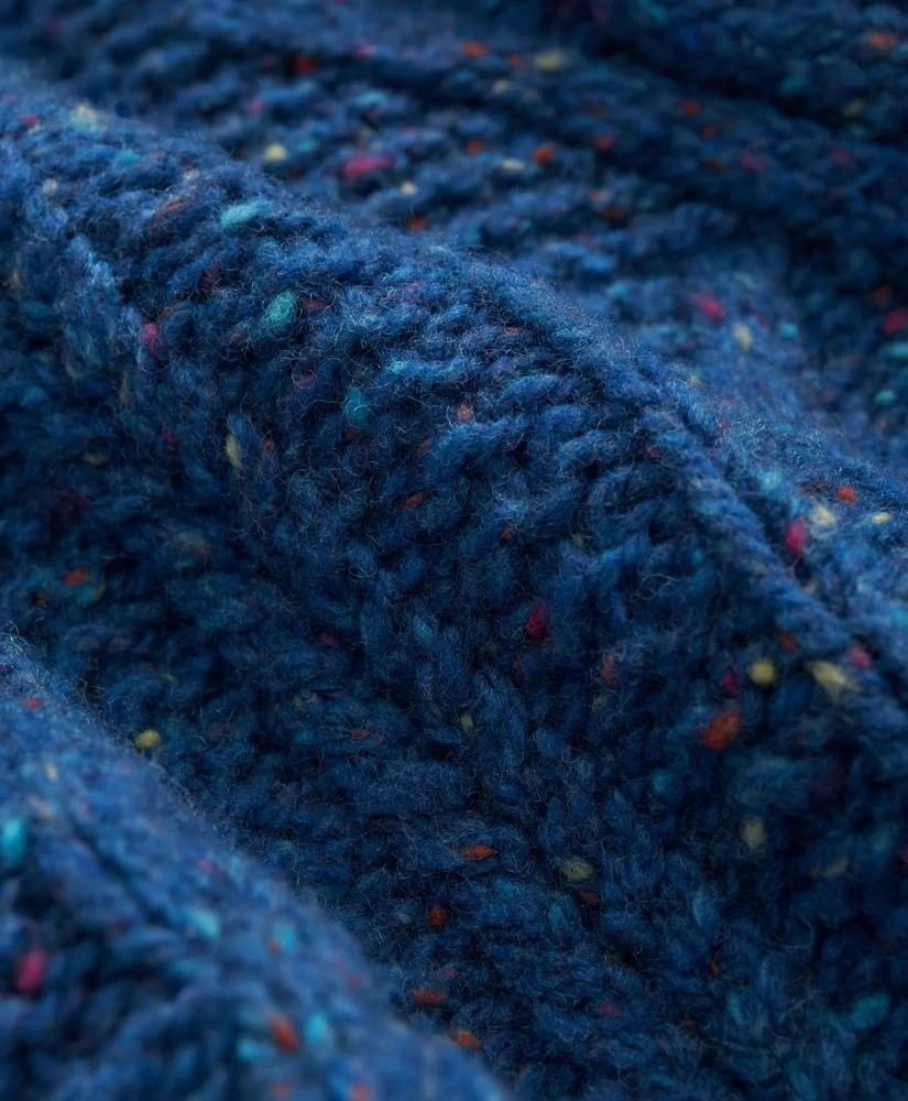 Brooks Brothers Aran Knit Sweater in Donegal Merino Wool 3