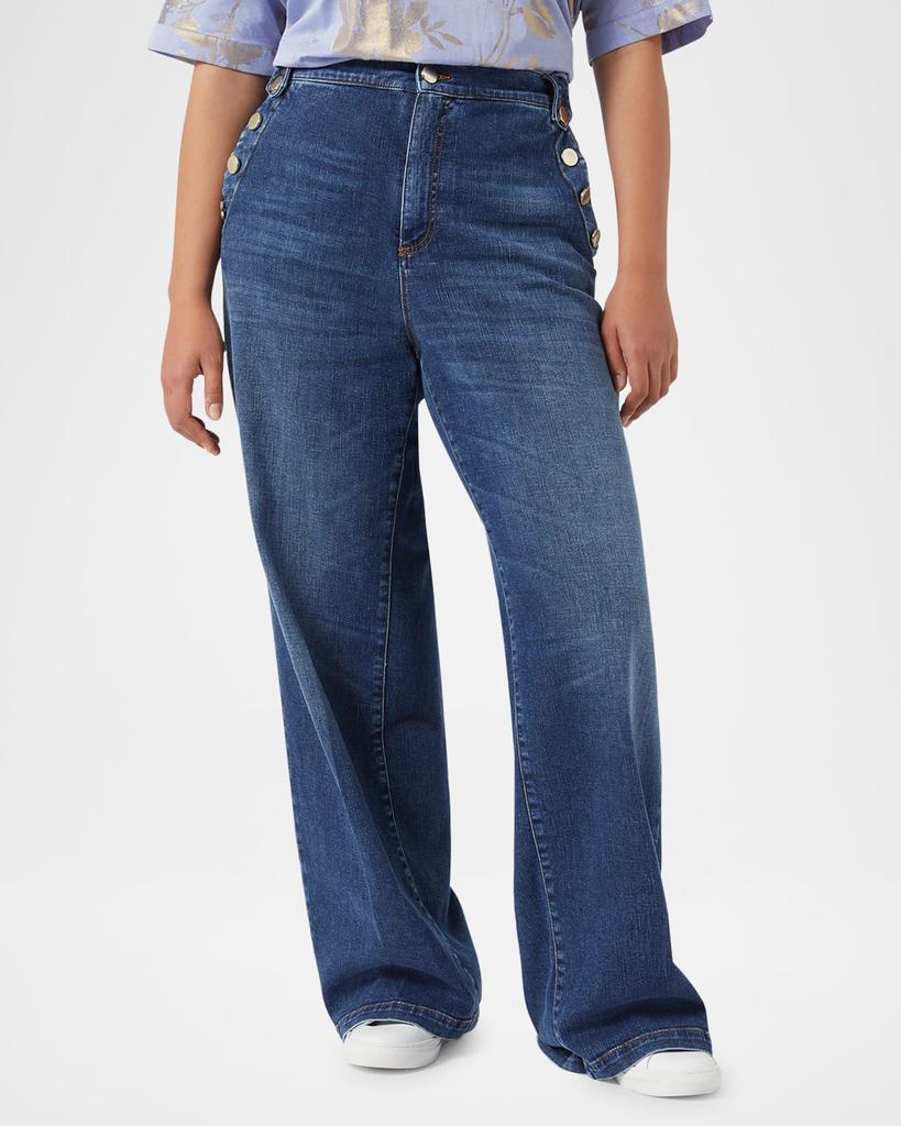 Marina Rinaldi Plus Size Lembi Sailor Straight-Leg Jeans