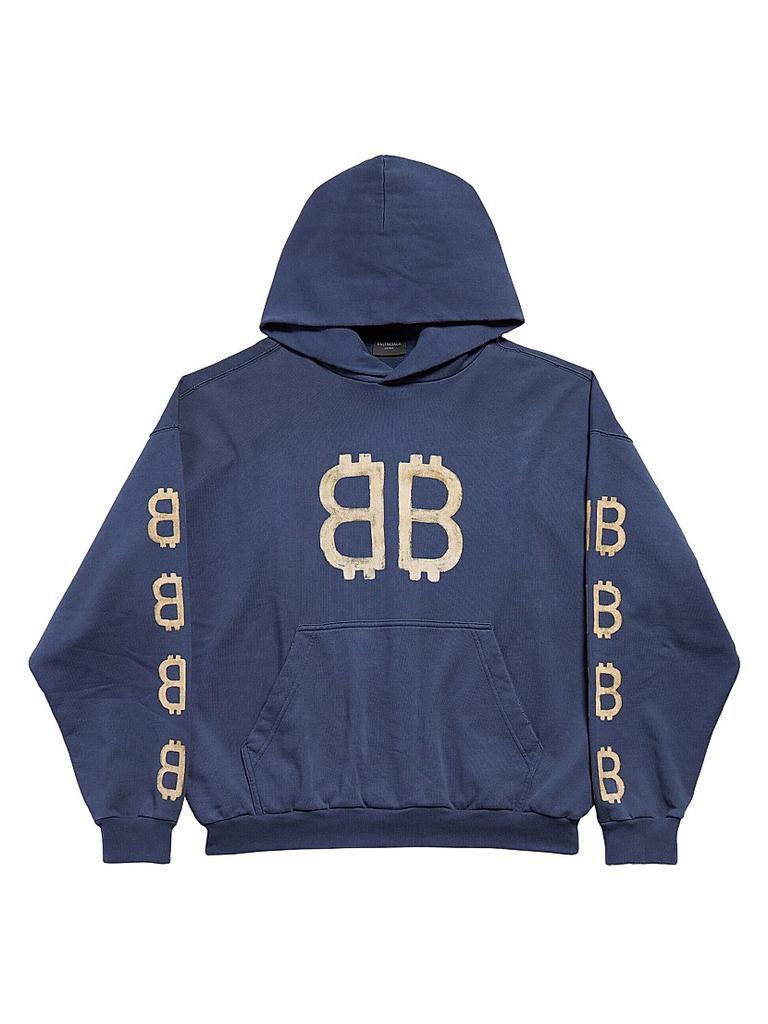 パーカー・フーディ BALENCIAGA Light-blue cotton sweatshirt (767877TSVG6 1463) 1308739_02.jpg.jpeg