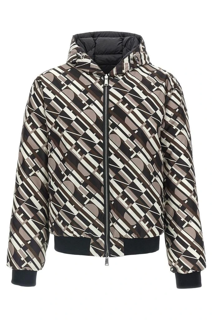 Fendi Fendi Quilted Hooded Reversible Down Jacket 3