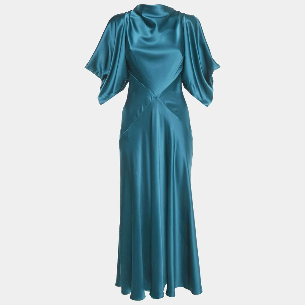 Roksanda Blue Satin Blue Flared Long Dress M  On Sale Now with Up to 43%  Off | Discover Exclusive Deals & Savings at BeyondStyle  Authentic ROKSANDA  Women|Women's Clothes|Dresses with Limited-Time