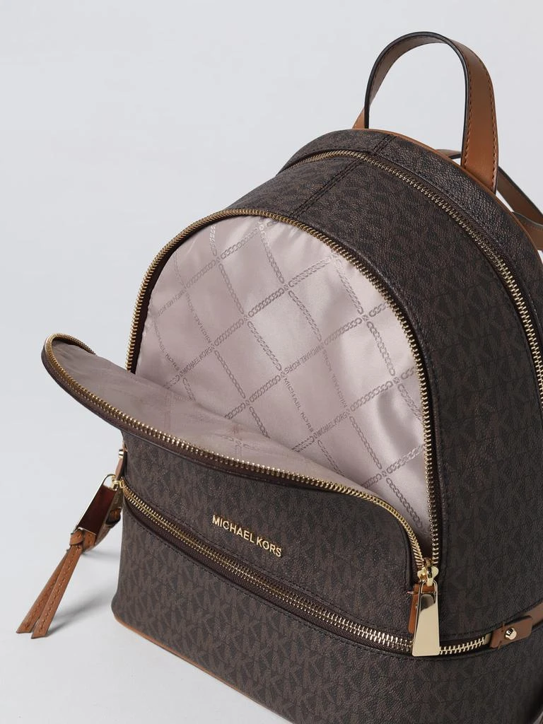 MICHAEL KORS Michael Michael Kors Rhea backpack in coated canvas with all-over MK monogram 4