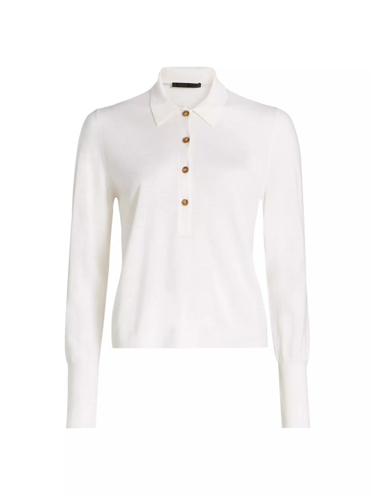 Jenni Kayne Grayson Wool Knit Polo Top