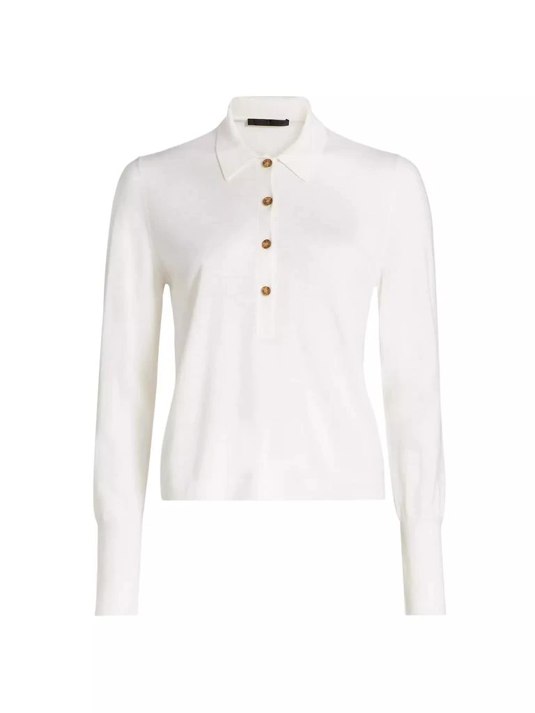 Jenni Kayne Grayson Wool Knit Polo Top 1