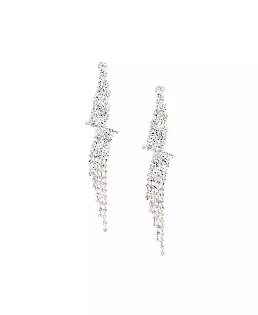 SOHI Women
s Silver Bling Drop Earrings