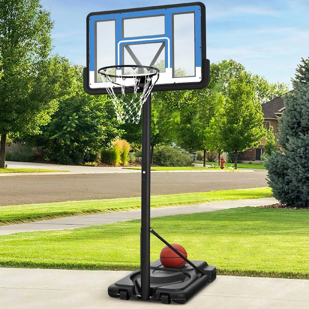 Best Choice Products Adjustable Regulation-Size Basketball Hoop, Portable Sport System w/ Fillable Base, Wheels 1