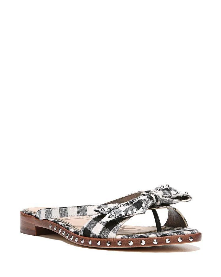 Sam Edelman Sam Edelman Dariel Studded Gingham Thong Sandals  1