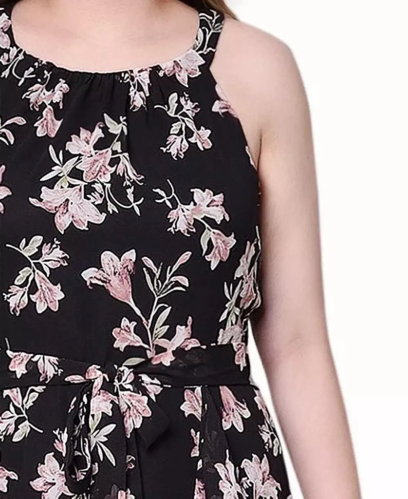 NY Collection Petite Halter Front Chiffon Maxi Dress 4