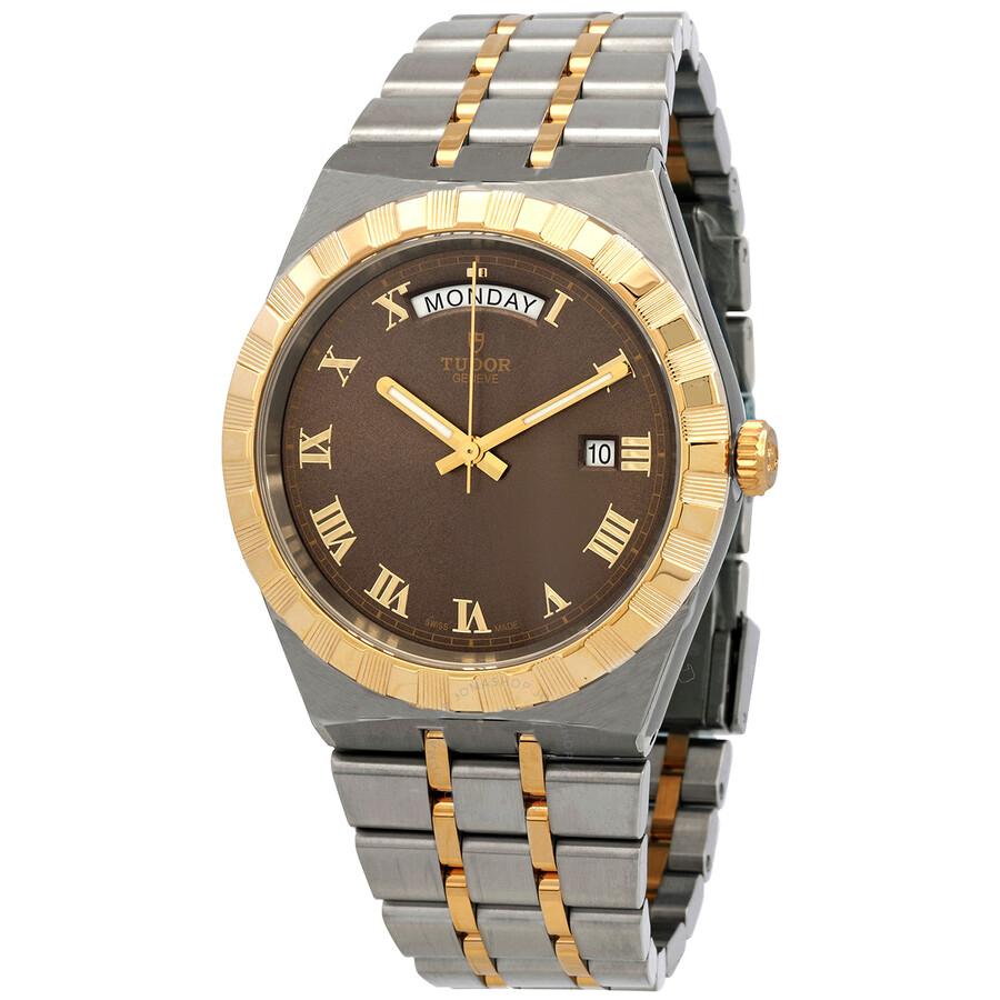 Tudor Royal Automatic Chocolate Brown Dial Two-Tone Men's Watch M28603-0007