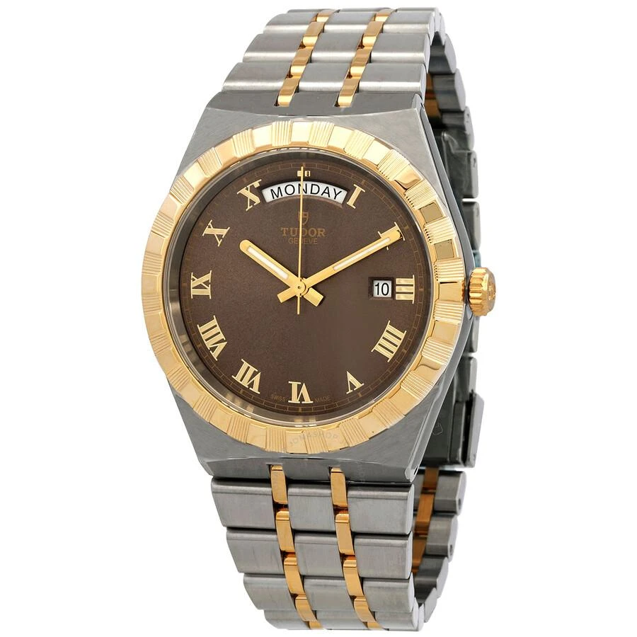 Tudor Royal Automatic Chocolate Brown Dial Two-Tone Men's Watch M28603-0007 1