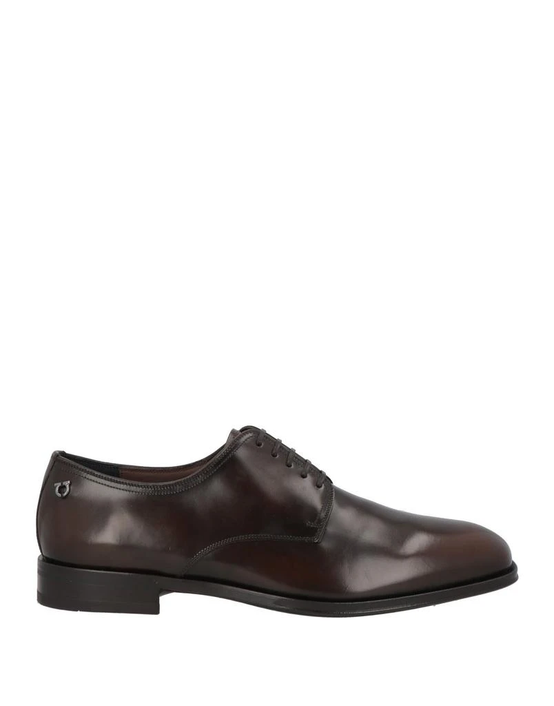 NEW SALVATORE FERRAGAMO men\'s raphael classic lace up shoes in brown Oxford shoe with toe cap - Men | Ferragamo main image 4