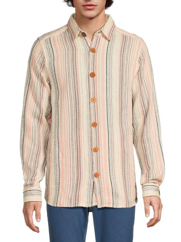 Raga Striped Long Sleeve Shirt 1