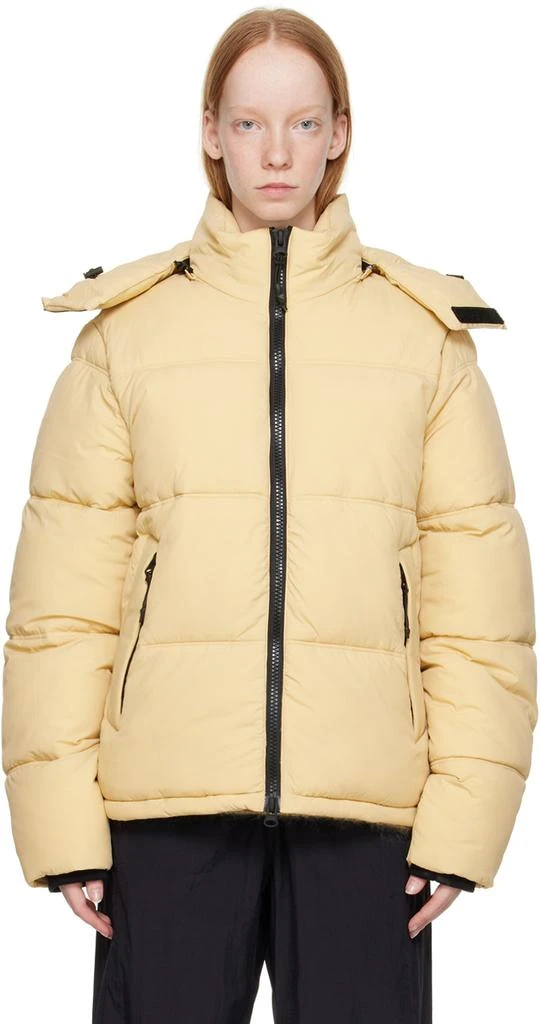 The Very Warm Beige Hooded Puffer Jacket 1