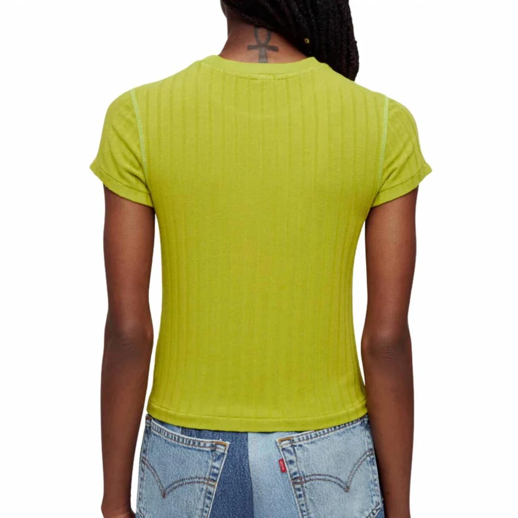 Re/Done Re/Done - HEMP RIB BABY TEE 3