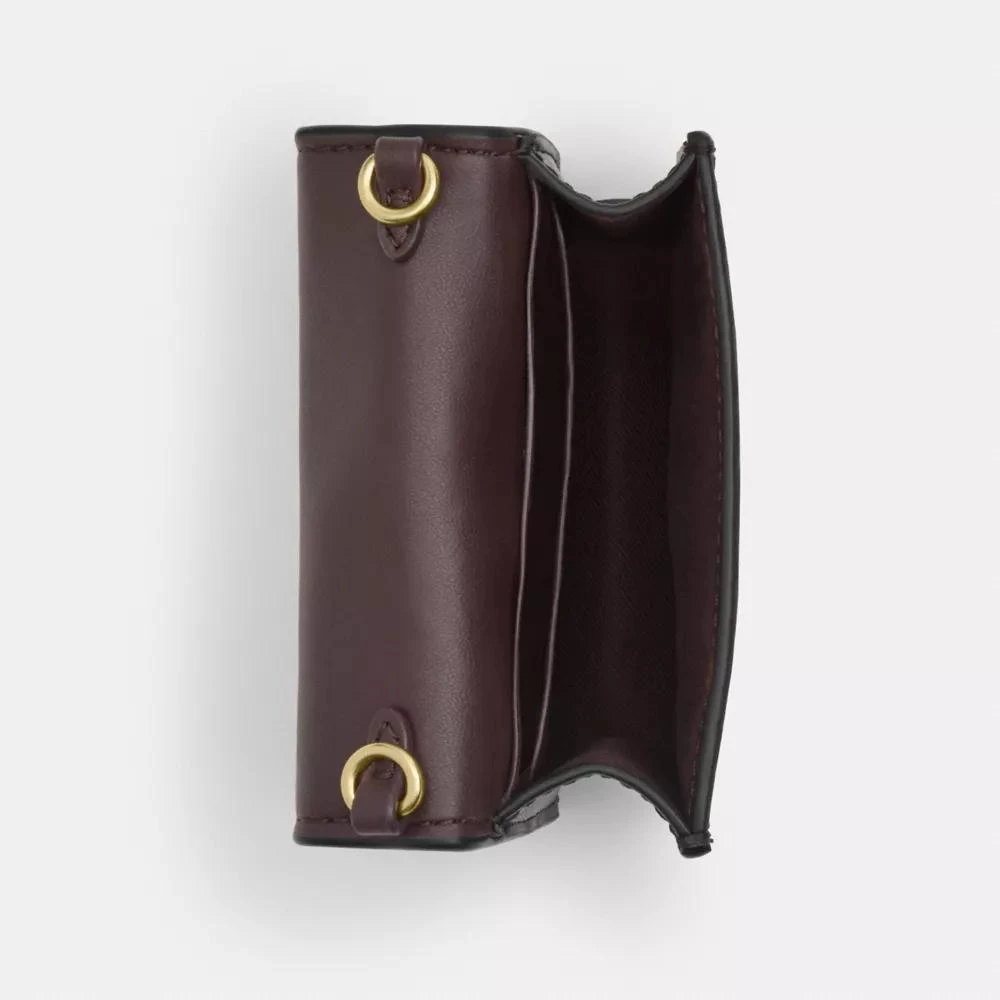Coach Mini Wallet On A Chain In Signature Canvas 3
