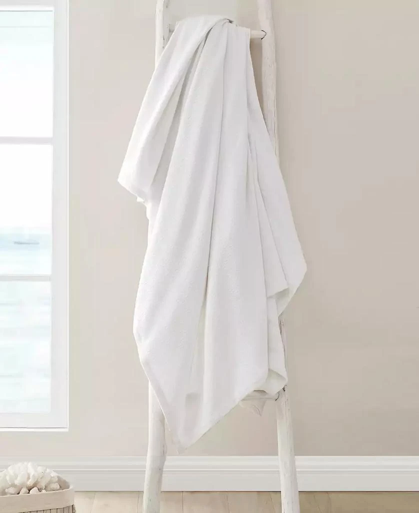 Nautica Ripple Cove White Cotton Blanket 6