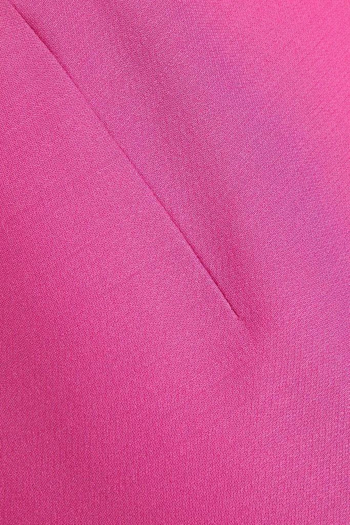 Valentino Ruffled wool and silk-blend crepe mini skirt 4