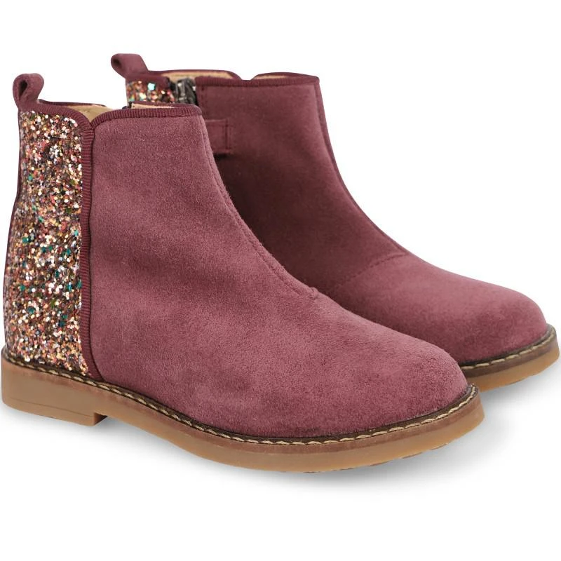 Pom D'Api Trip back boots with tongue on the back in burgundy 1