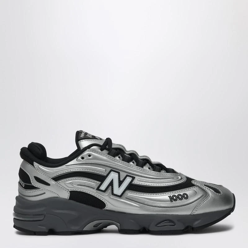 New Balance Sneakers 1000 SL in metallic silver leather 1