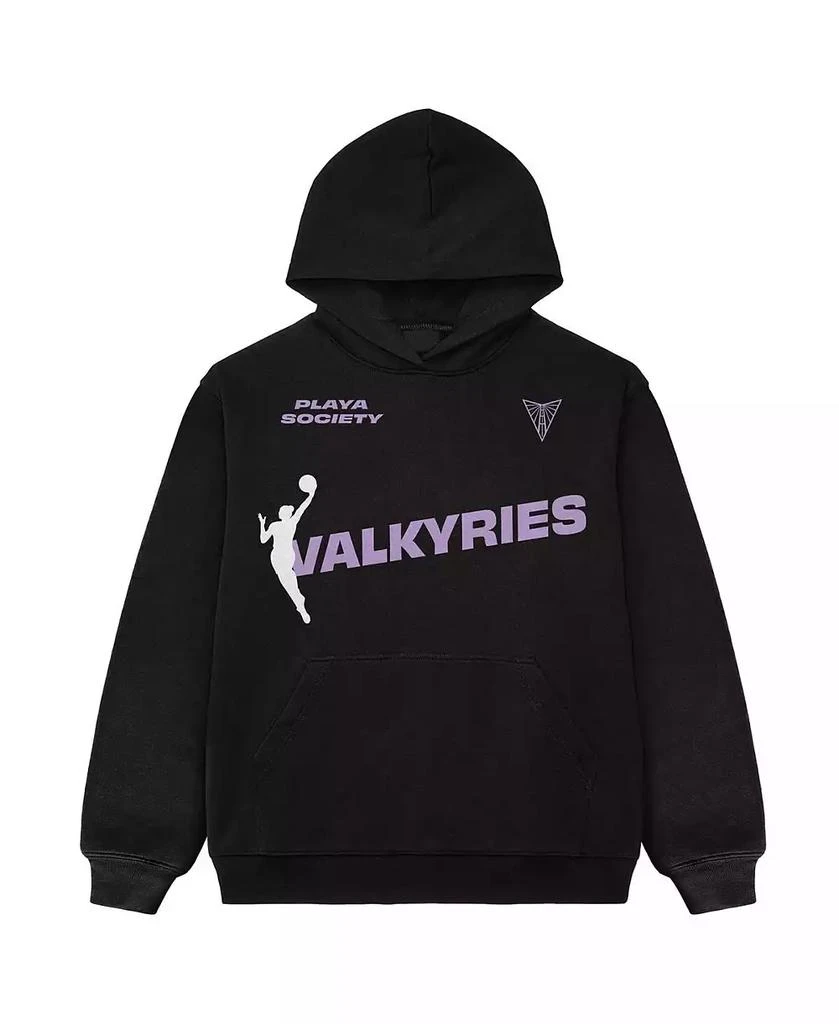 Playa Society Men's and Women's Black Golden State Valkyries Team Pullover Hoodie 2