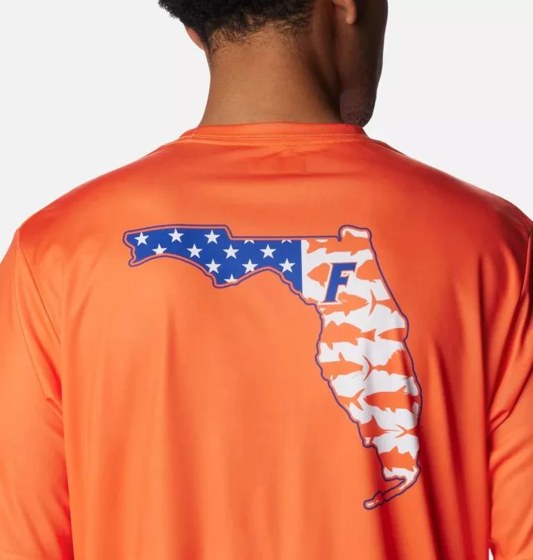 Columbia Columbia Men's Collegiate PFG Terminal Tackle  Short Sleeve Shirt - Florida- 5