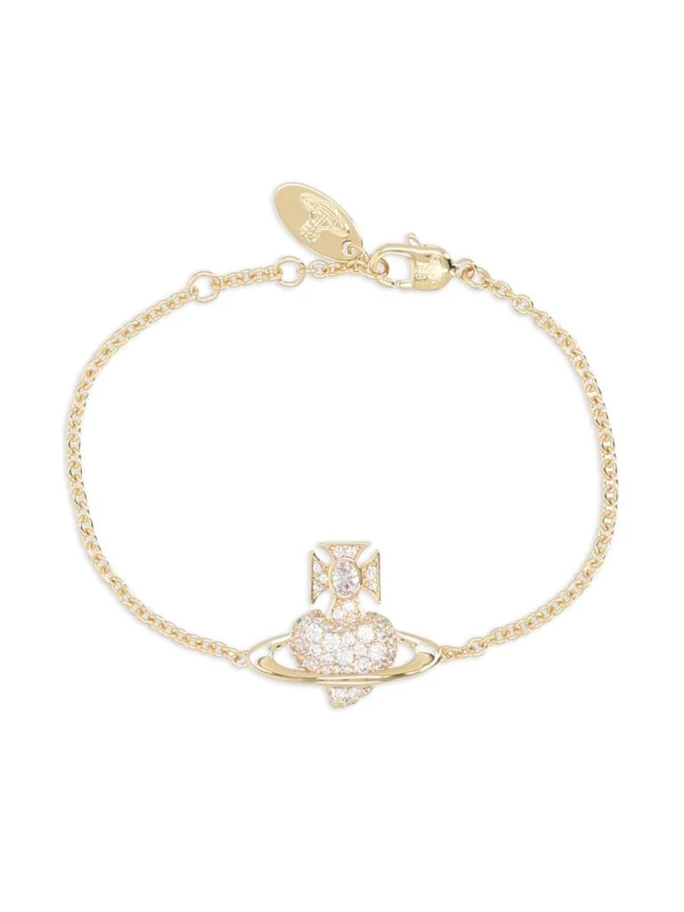 Vivienne Westwood Gold Silk and Nylon Bracelet