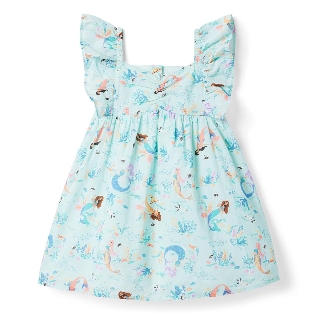 Janie and Jack Little Mermaid Printed Dress (Toddler/Little Kids/Big Kids)