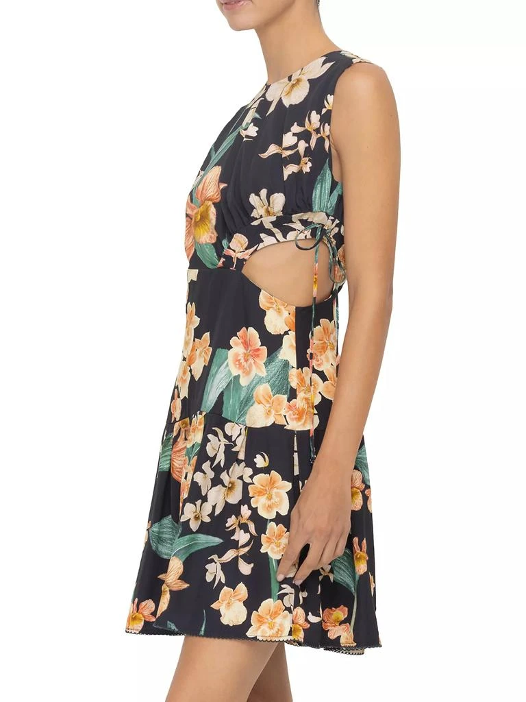 Agua by Agua Bendita Veranera Otono Danza Floral Cut-Out Minidress 5