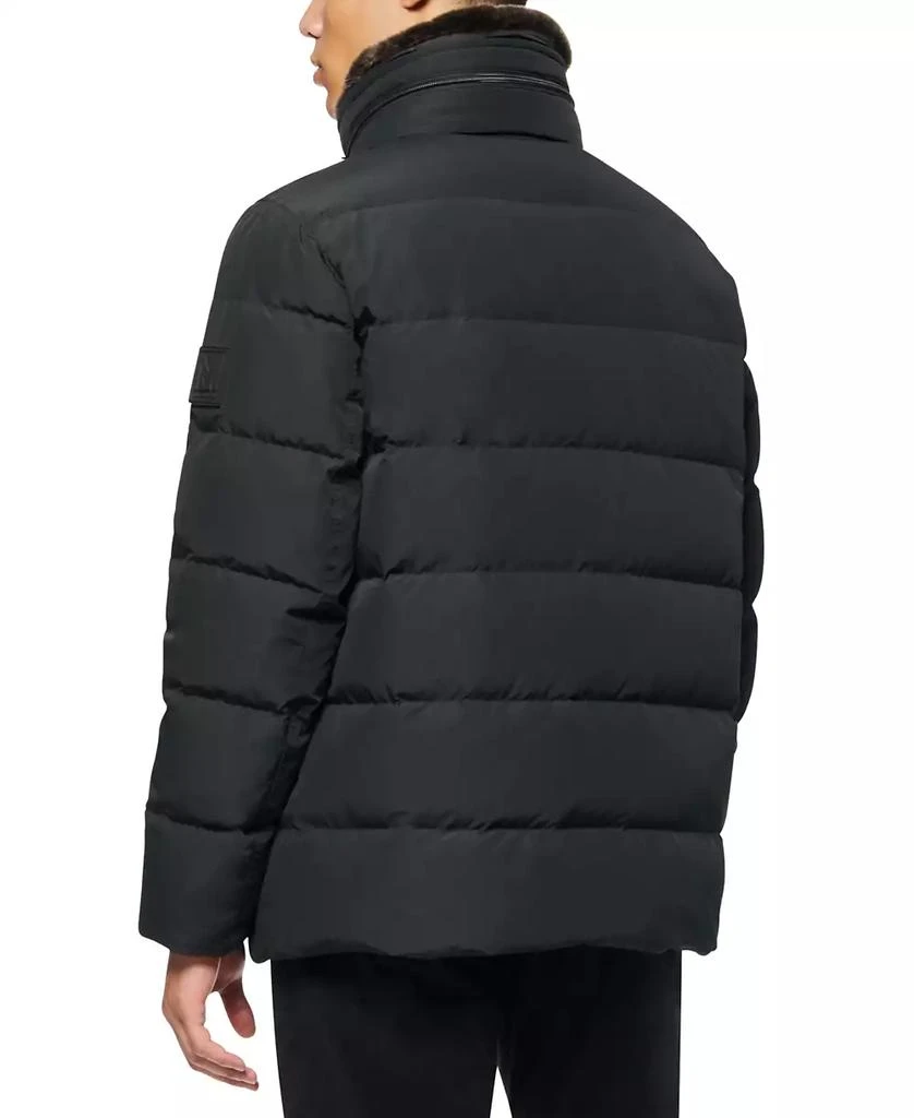 Marc New York by Andrew Marc Men's Godwin Quilted Trucker Jacket with Removable Faux-Fur Trim 2