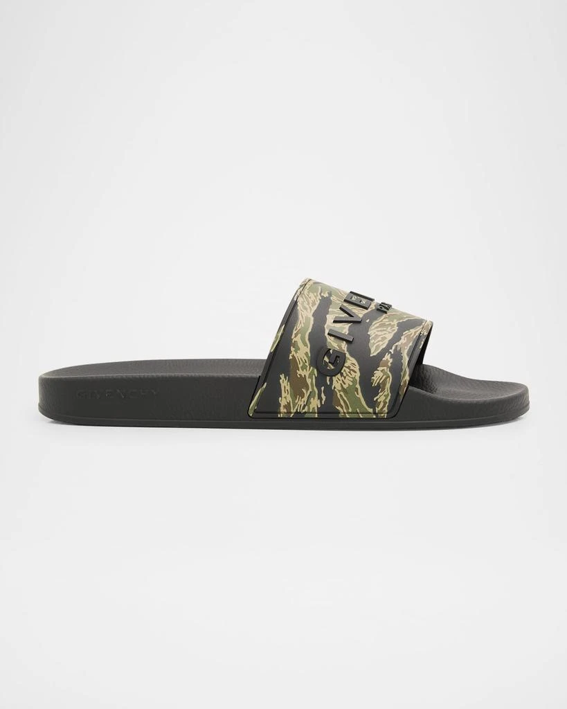 Givenchy Men's Camouflage Logo Slide Sandals 1