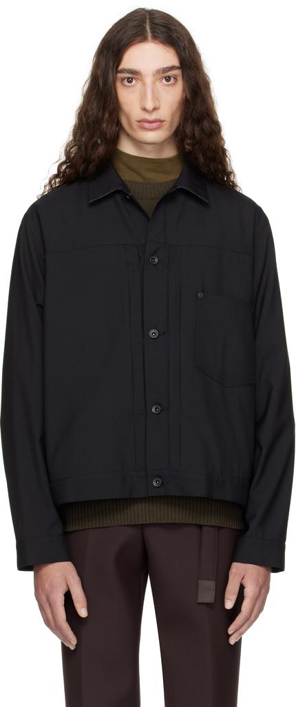 u*n様 SACAI　21AW/Wool Knit Suiting Jacket Black Suiting Jacket – On Sale Now with Up to 58% Off | Discover