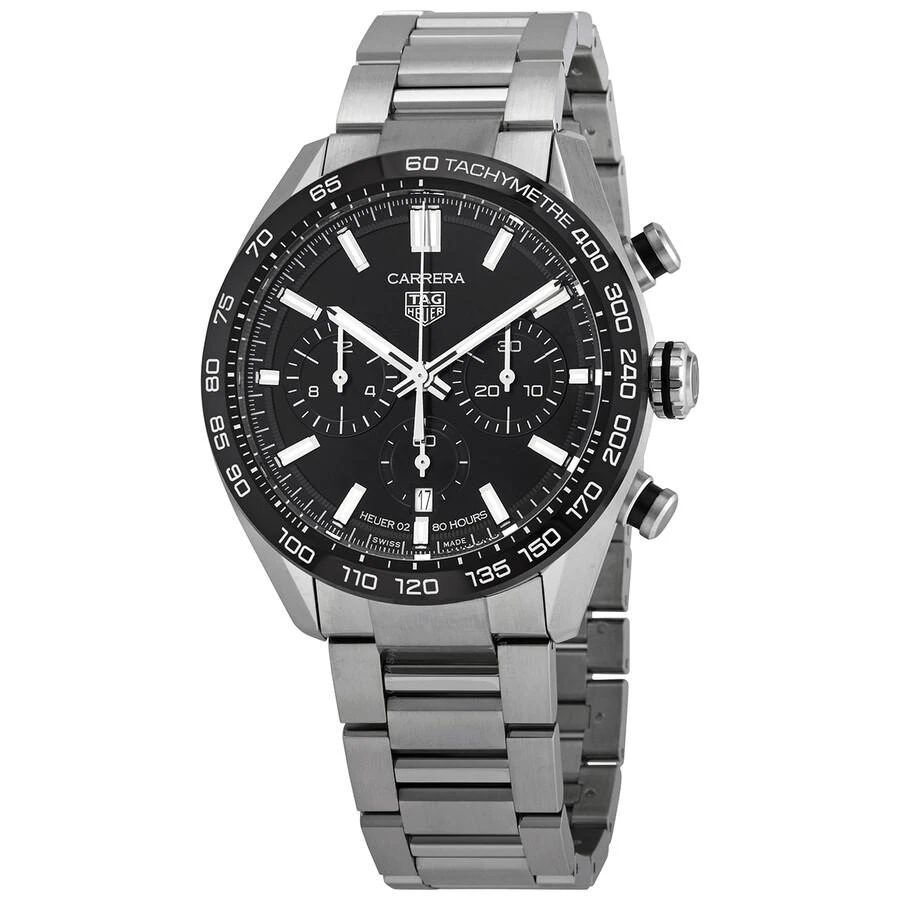 Tag Heuer Carrera Chronograph Automatic Black Dial Men's Watch CBN2A1B.BA0643 1