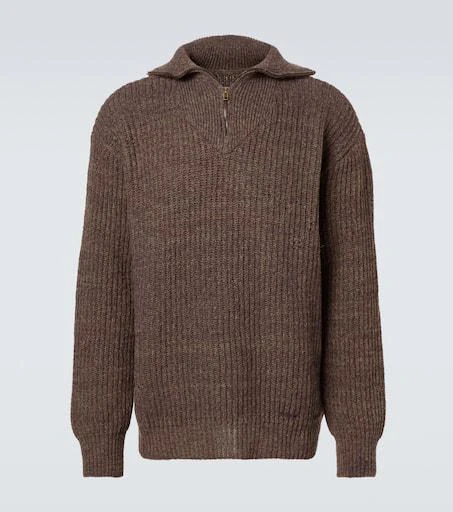MAISON MARGIELA Wool and cotton half-zip sweater 1