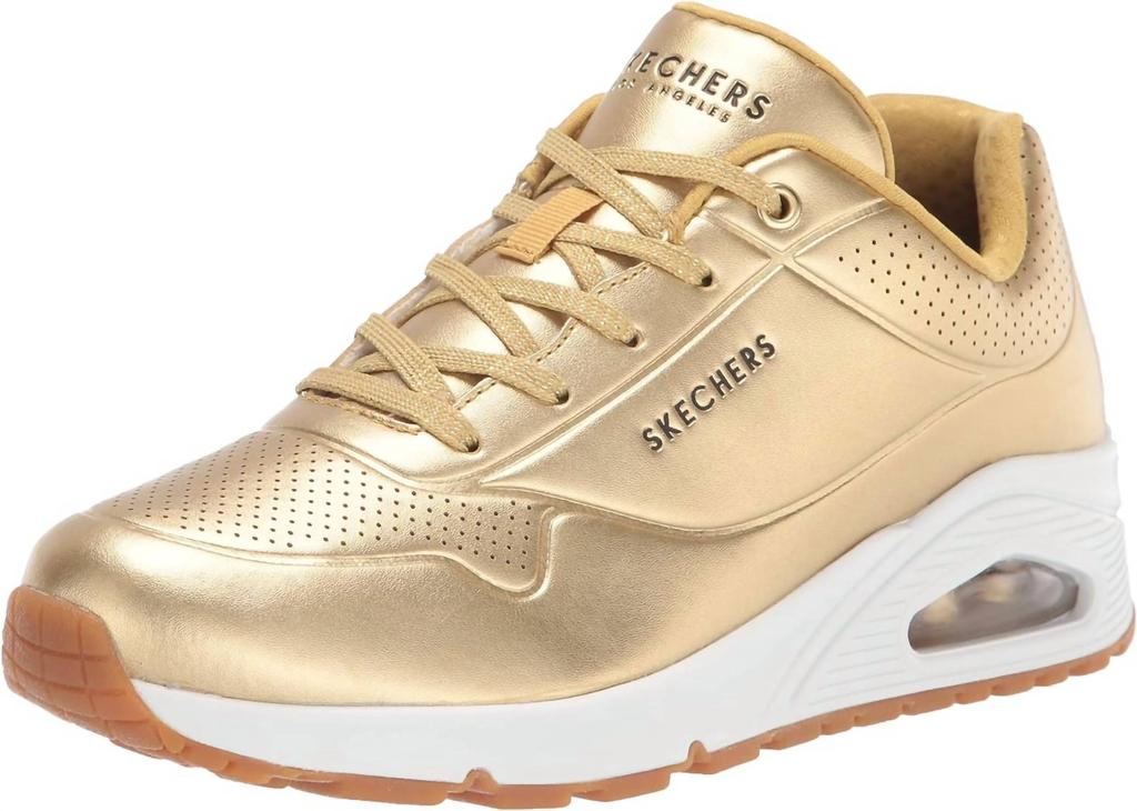 SKECHERS Uno Metallixs Sneakers In Champagne