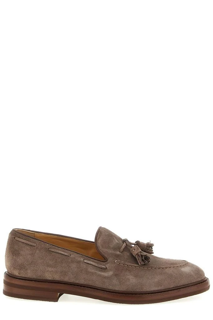 Brunello Cucinelli Brunello Cucinelli Tassel Detailed Almond-Toe Loafers 1