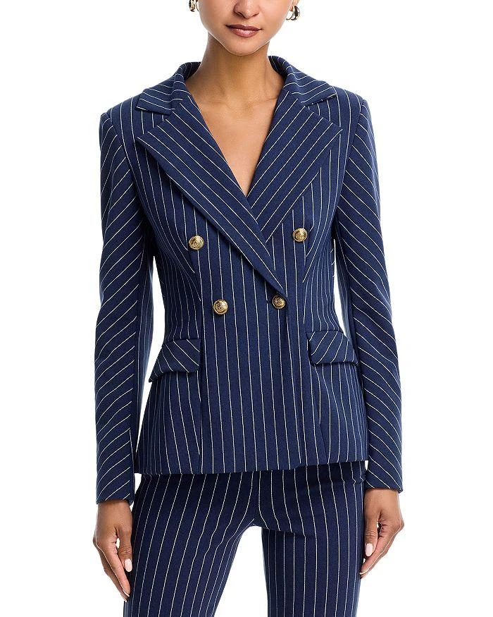 Chiara Boni Goldas Pinstriped Double Breasted Blazer