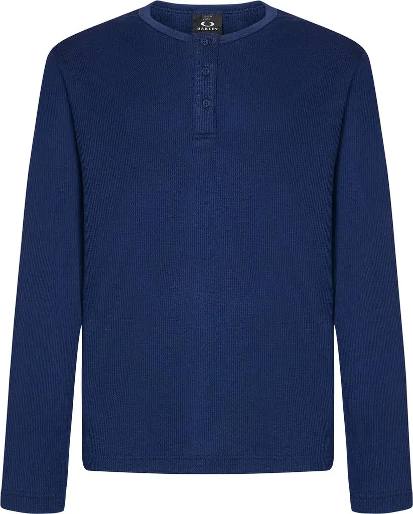 Oakley All Day Waffle Long Sleeve Henley T-shirt - Men's