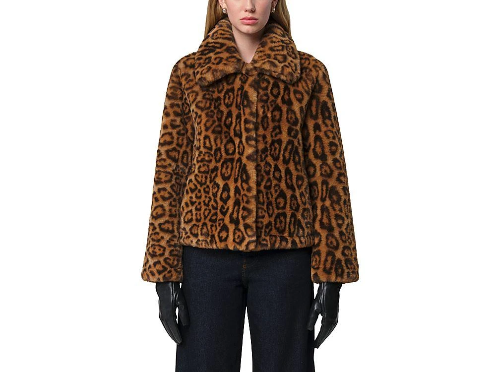 Apparis Elis Faux Fur Leopard Print Jacket 1