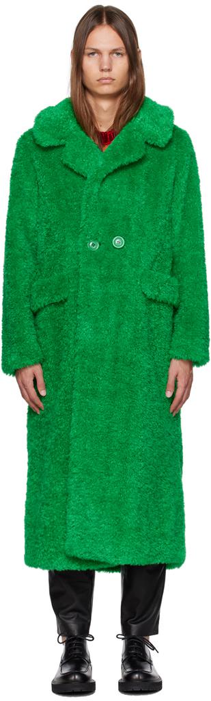 Anna Sui SSENSE Exclusive Green Coat