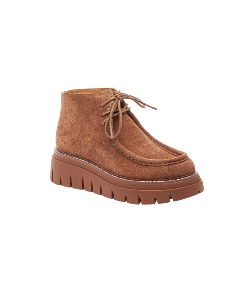 J Slides Women's Treasure Boot In Tan Suede 1