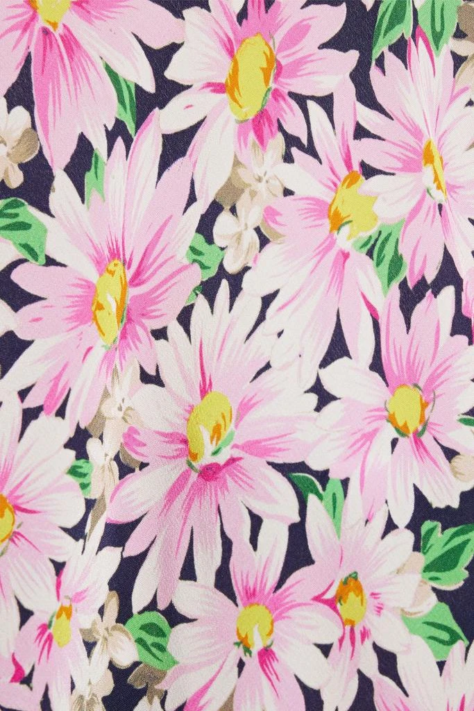 LES RÊVERIES Ruffled floral-print silk crepe de chine mini dress 4
