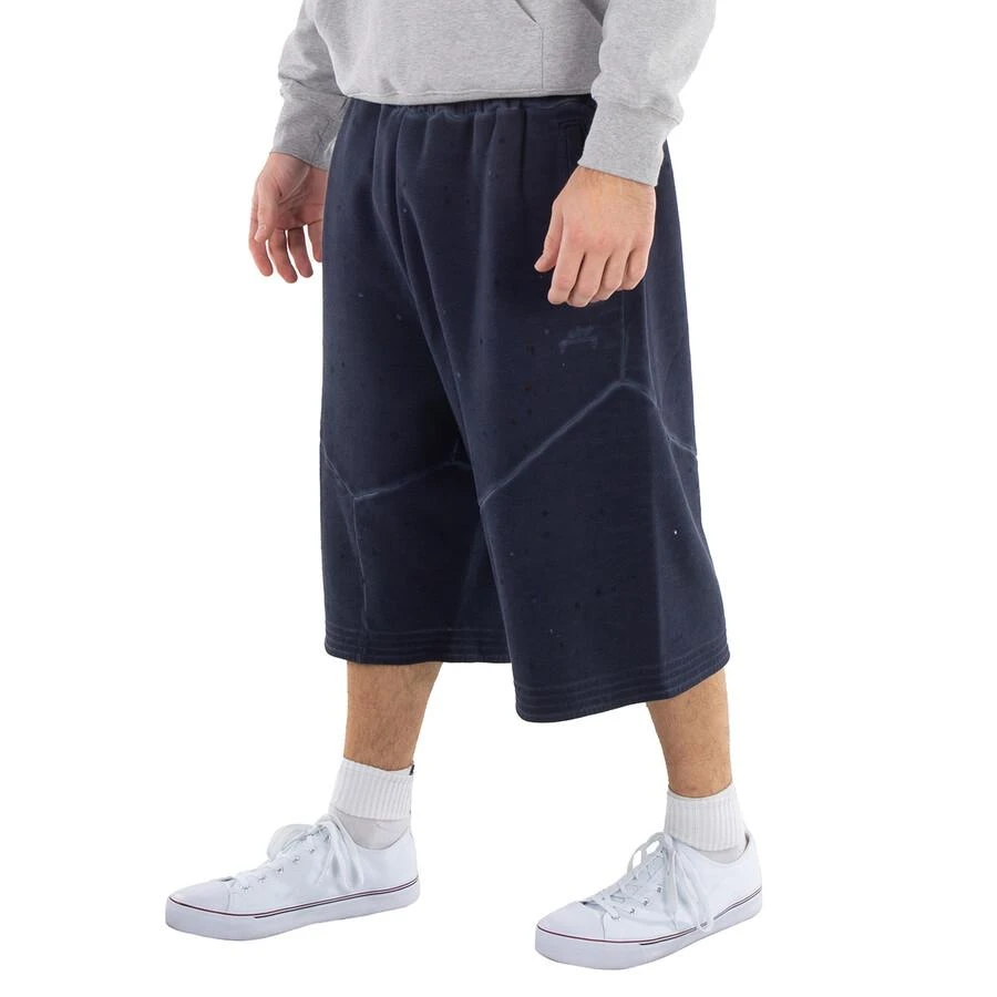 A-COLD-WALL* A Cold Wall Navy Studio Wide Leg Faded Jersey Shorts, Size Large 2