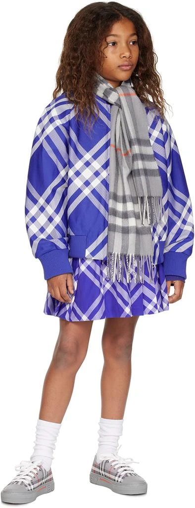 Burberry Kids Blue Check Jacket 4