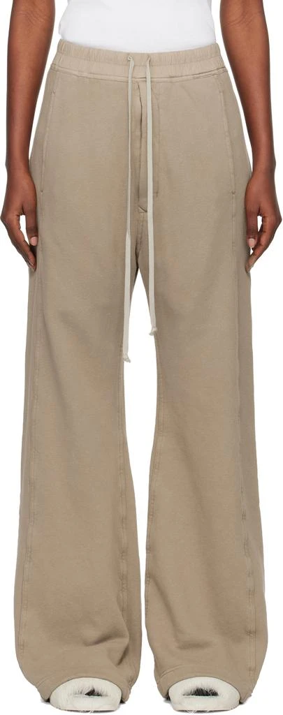 Rick Owens Taupe Concordians Pusher Sweatpants 1