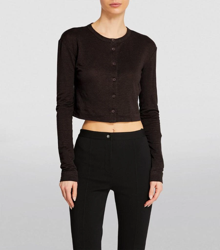 MAX&Co Linen Cropped Cardigan 3