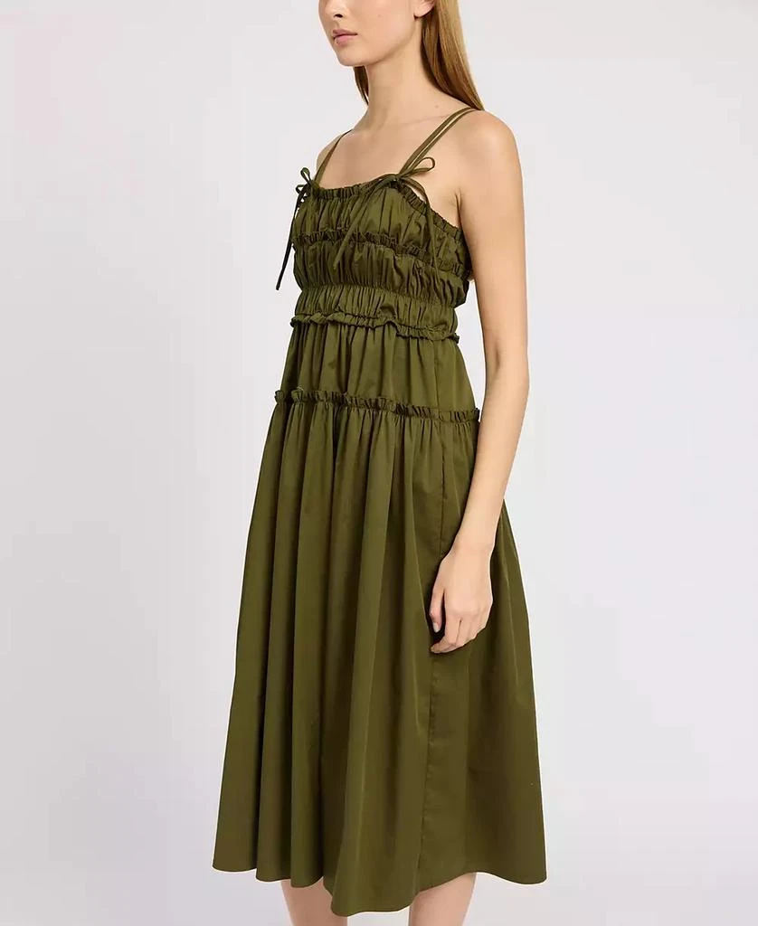 En Saison Women's Marianne Gathered Sleeveless Midi Dress 4